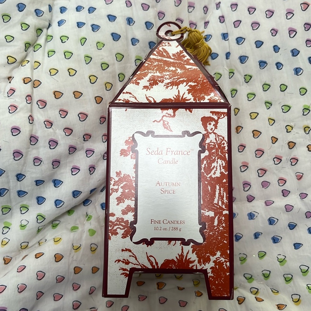 unopened seda france autumn spice candle